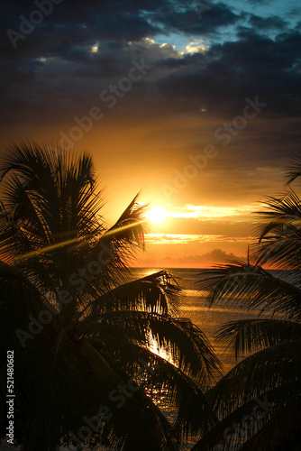 Caribbean Sunset on the beach of Montego Bay, Jamaica back in 2014.