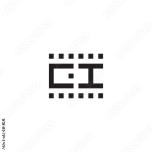 CI urban abstract concept initial logo which is good for digital branding or print