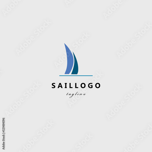 sail logo vector illustration design for use company label identity etc