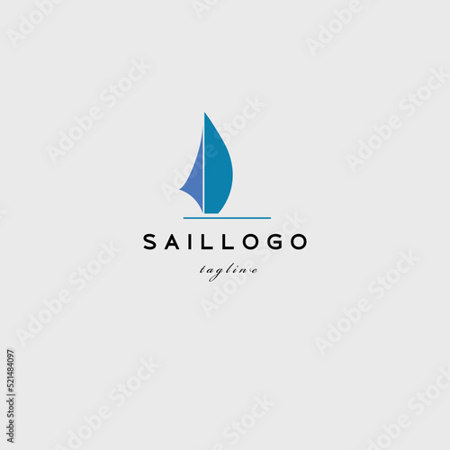 sail logo vector illustration design for use business label identity etc