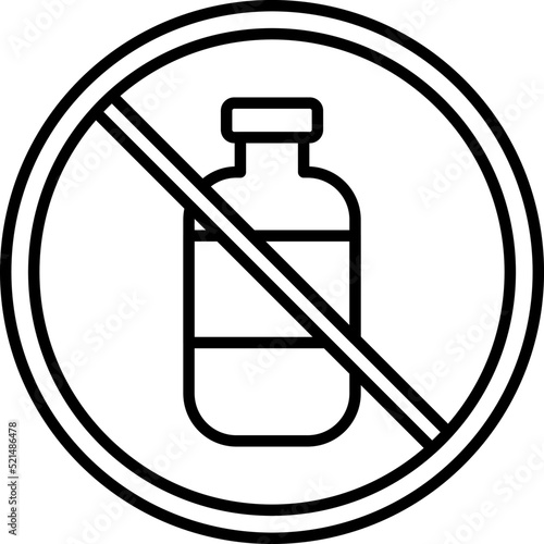 No Liquids Icon