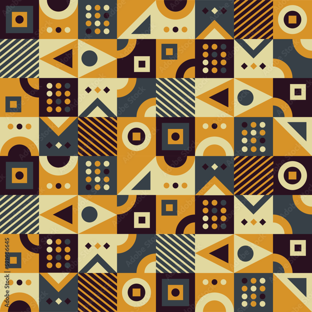 colorful geometric shape mosaic background
