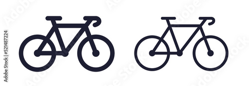 Bicycle bike sign vector icon