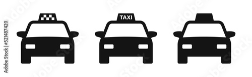 Foto Taxi cab car taxicab vector icon