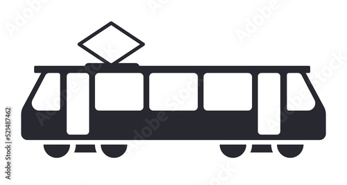 Train railroad crossing sign vector icon