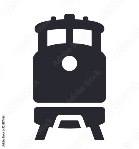Train railroad diesel train vector icon
