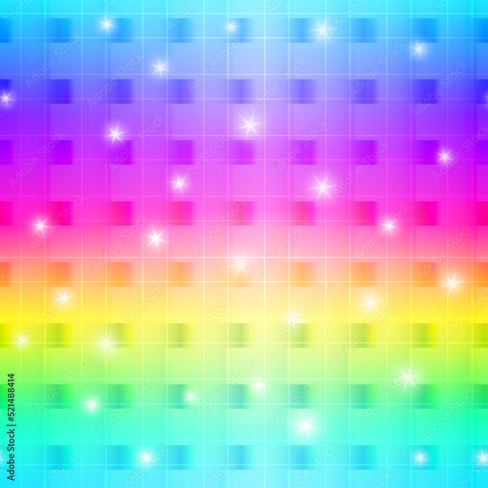 Rainbow shiny abstract checkered pattern Rainbow shiny abstract checkered pattern