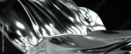 Abstract white and gray geo...