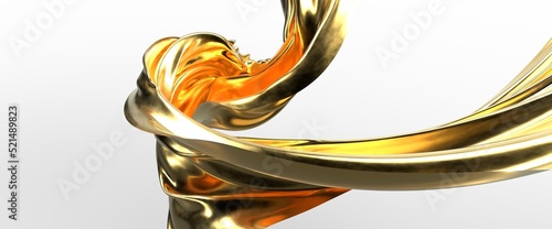 3d render of gold cloth. ir...
