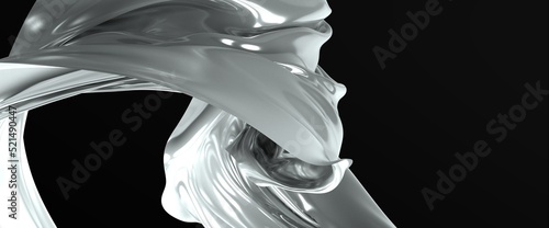 shape. Distorted low poly b...