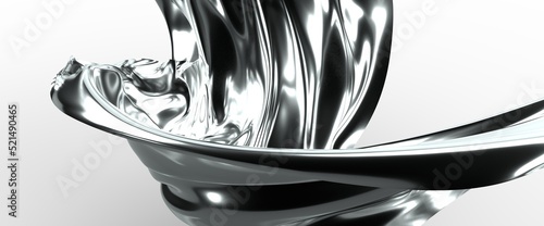 shape. Distorted low poly b...