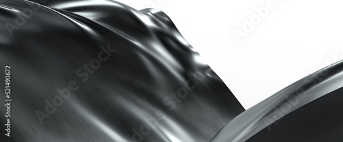3D rendering of silver poly...