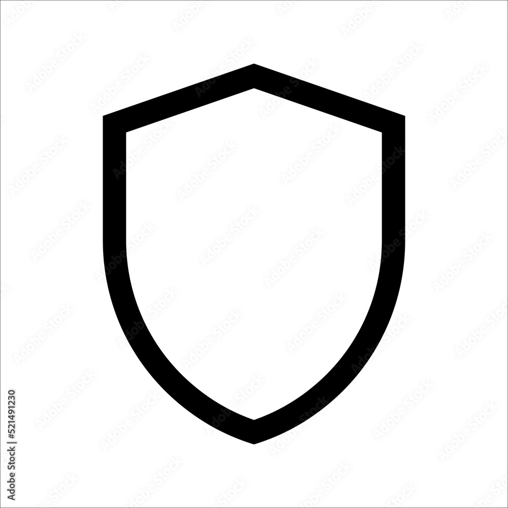 Shield icon template isolated. logo design, flat syle color editable vector illustration Shield icon template isolated. logo design, flat syle color editable vector illustration