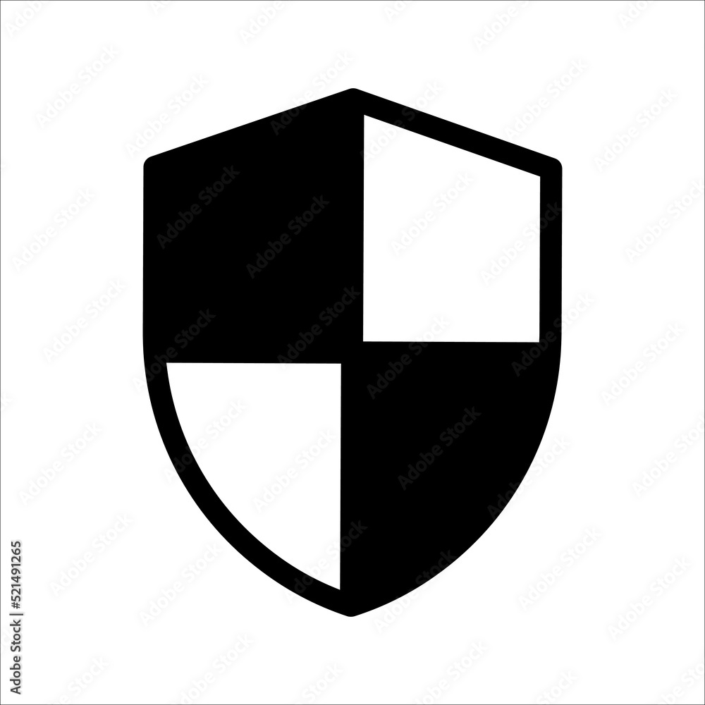 Shield icon template isolated. logo design, flat syle color editable vector illustration Shield icon template isolated. logo design, flat syle color editable vector illustration