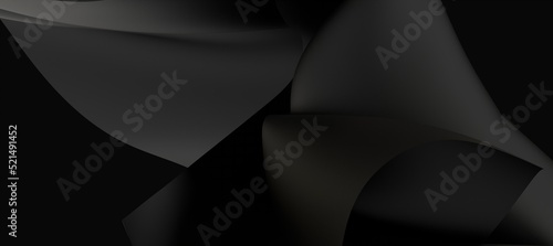 Black fabric satin silk bac...