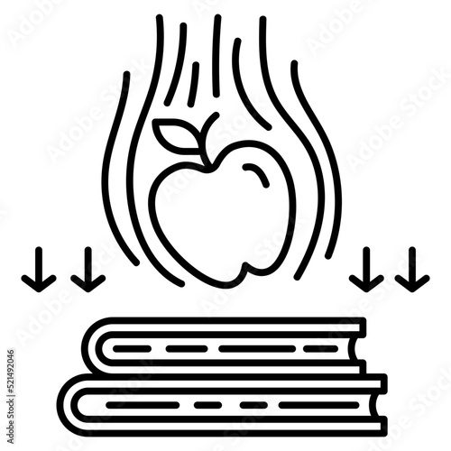 newtons line icon
