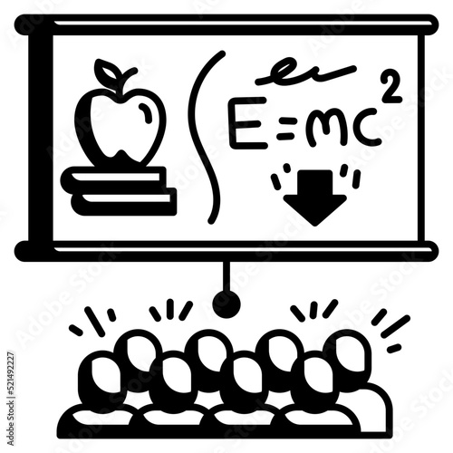 blackboard glyph icon