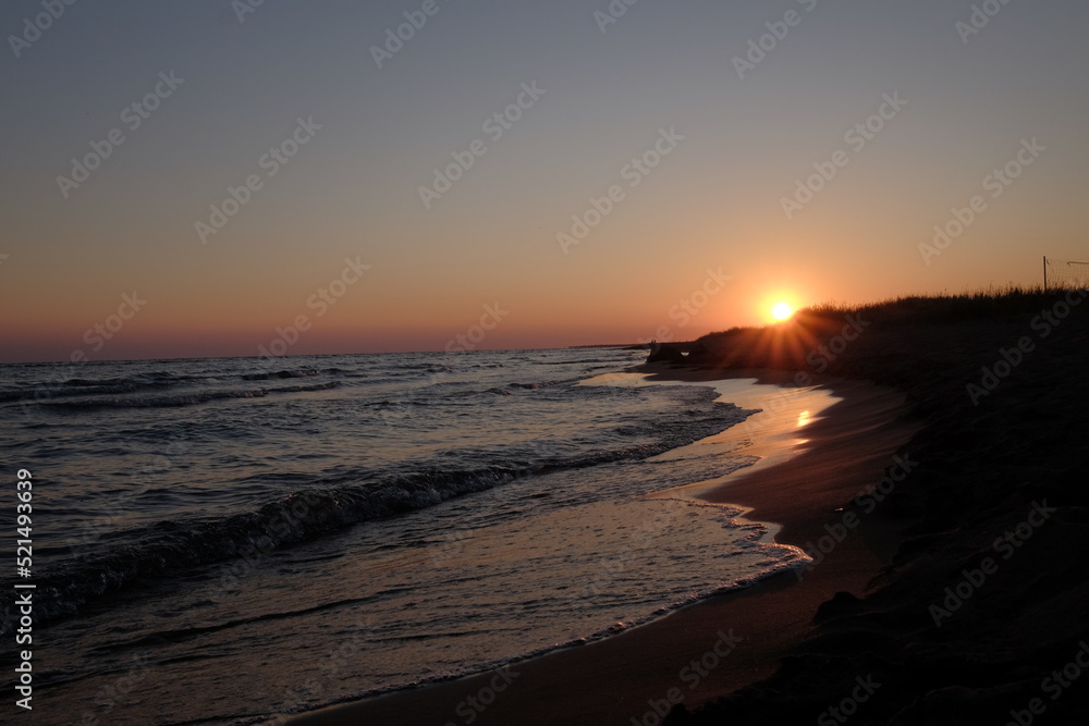 Obraz premium sunset at the beach
