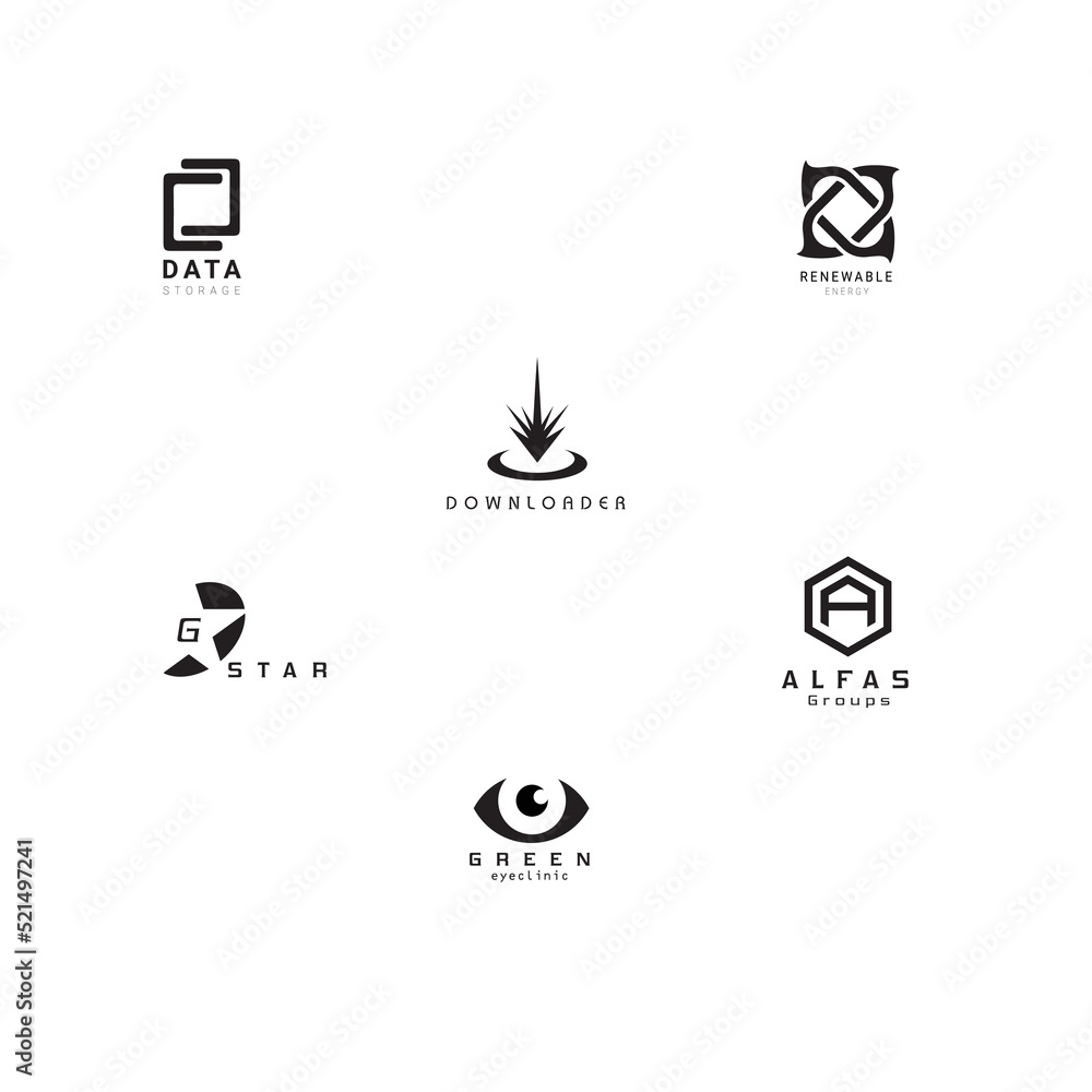 creative modern and typography logo design. creative modern and typography logo design.