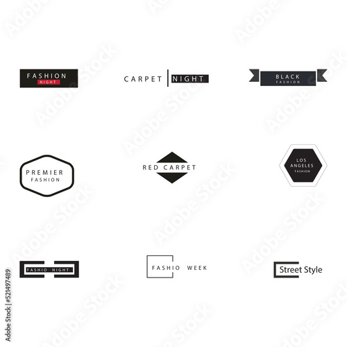 creative modern and typography logo design.