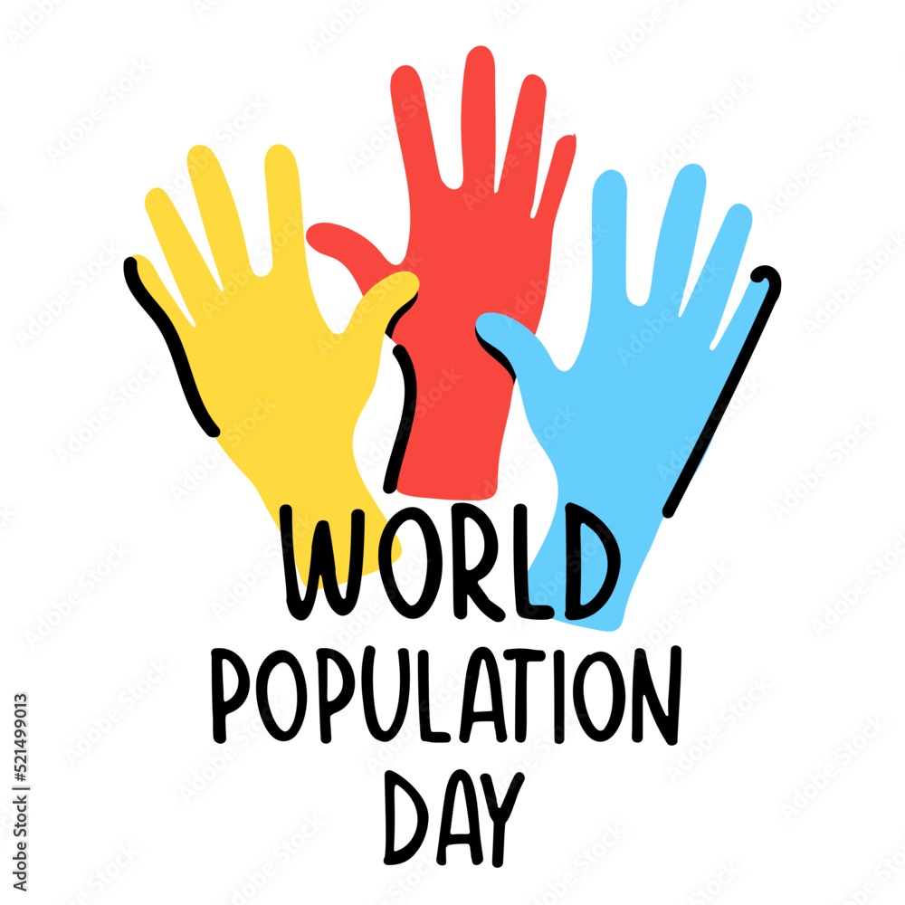 Raised hands denoting volunteers, flat icon Raised hands denoting volunteers, flat icon