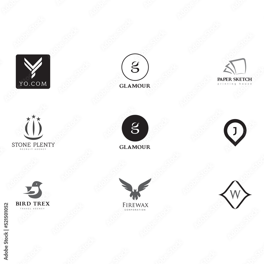 creative modern and typography logo design. creative modern and typography logo design.