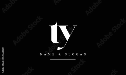 TY, YT, T, Y abstract letters logo monogram