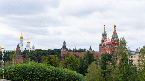 Moscow Kremlin in Russia, beautiful postcard for tourists horizontal photo