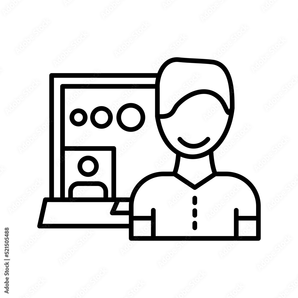 Online Meeting icon design Online Meeting icon design