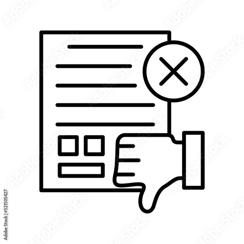 Disagree icon design