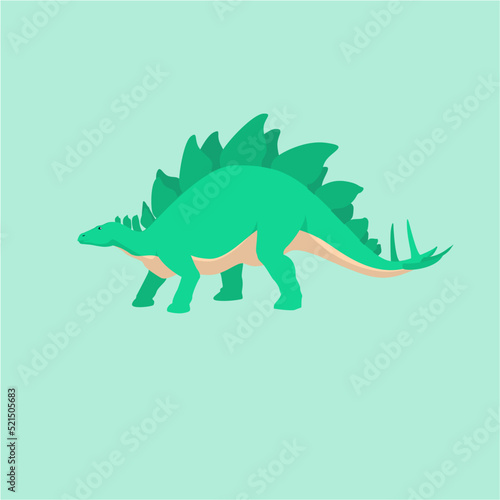 Stegosaurus vector illustration  © Hikari 