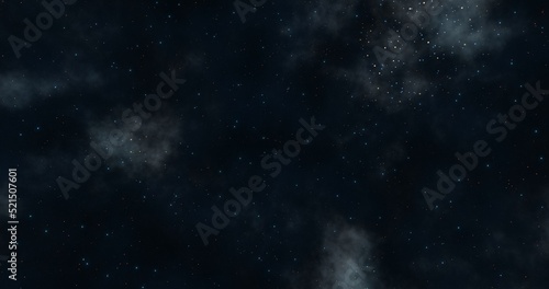 Nebula background. Galaxy in the universe. 3d rendering.