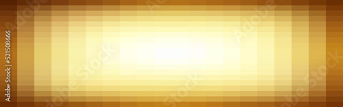 Abstract white and gold gradient rectangle mosaic banner background. Vector illustration.