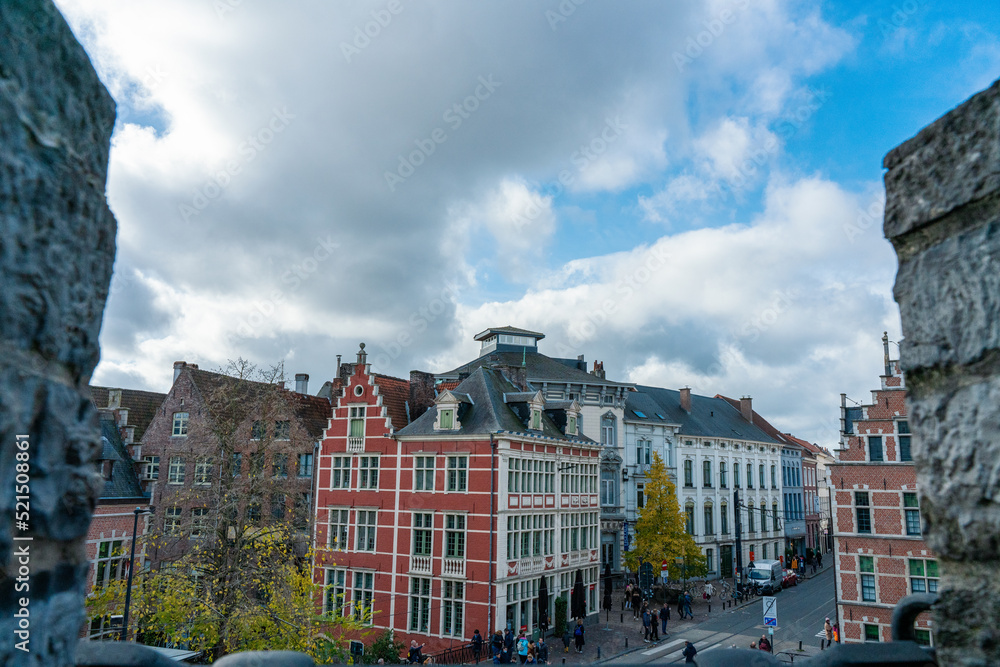Fototapeta premium Typical houses in ghent center