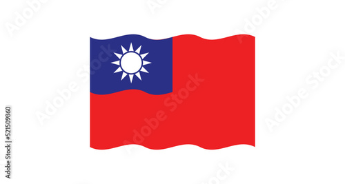 Free Download Flag of Taiwan. Republic of China. Taiwanese national symbol. - GFXLoad