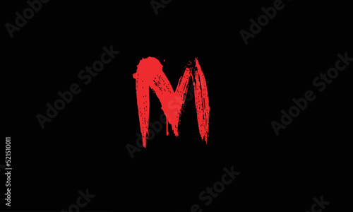 Alphabet letters Initials Monogram logo M ''PENTING'PENTING M 'M AND PENTING