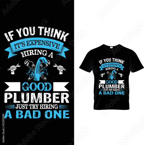plumber t shirt design 
