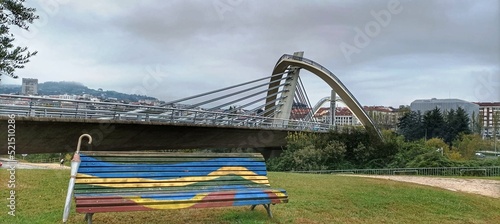 Puente del Milenio en Ourense, Galicia photo