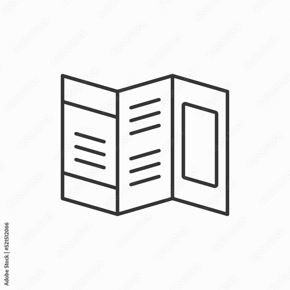 booklet icon vector outline illustration. Brochure flat line icons. Business identity illustration. Brochure flat line icon. Booklet, promotion catalog sign. Thin linear icon booklet icon vector outline illustration. Brochure flat line icons. Business identity illustration. Brochure flat line icon. Booklet, promotion catalog sign. Thin linear icon