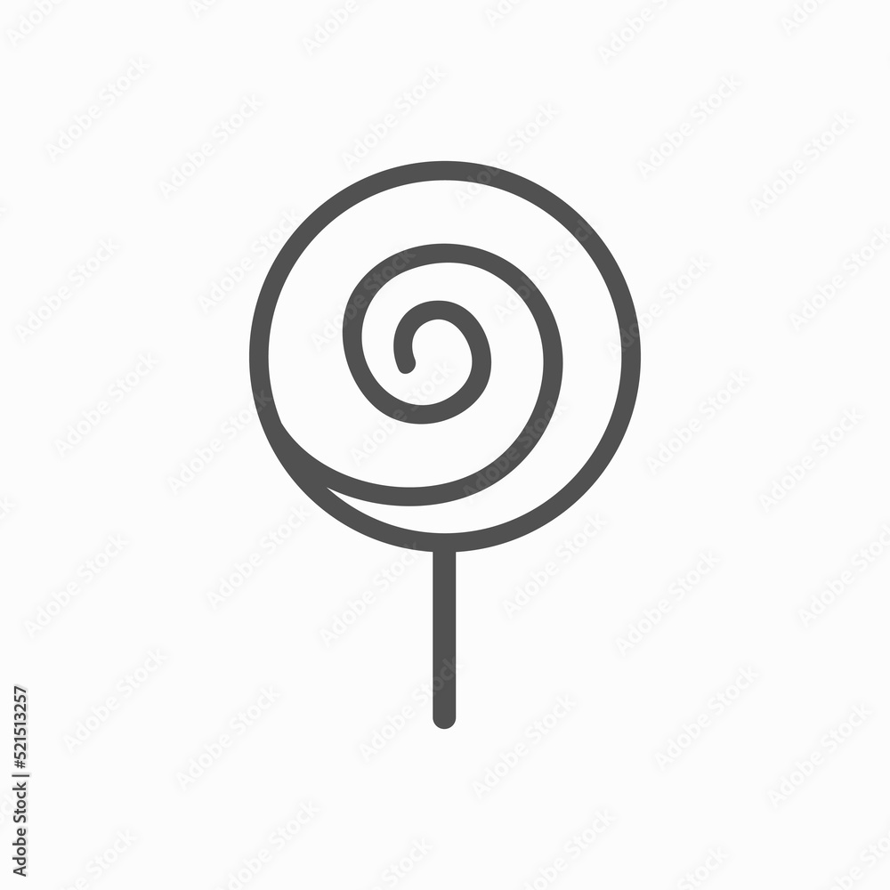 Lollipop. Vector illustration isolated on white background. Lollipop. Vector illustration isolated on white background.