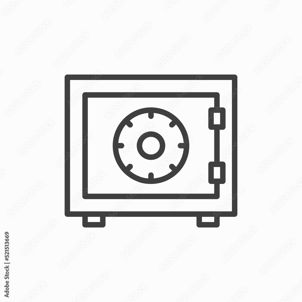 Brankas icon vector illustration logo template for many purpose. Isolated on white background. Brankas icon vector illustration logo template for many purpose. Isolated on white background.