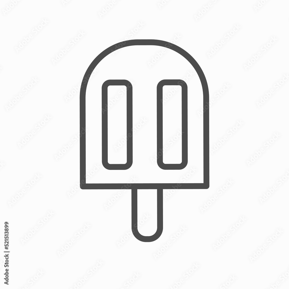 Ice cream outline icon. linear style sign for mobile concept and web design. Popsicle simple line vector icon. Symbol, logo illustration. Ice cream outline icon. linear style sign for mobile concept and web design. Popsicle simple line vector icon. Symbol, logo illustration.