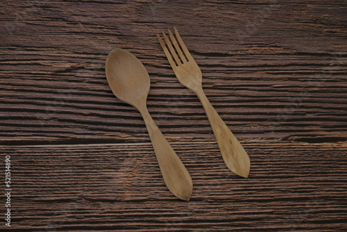 wooden spoon and fork