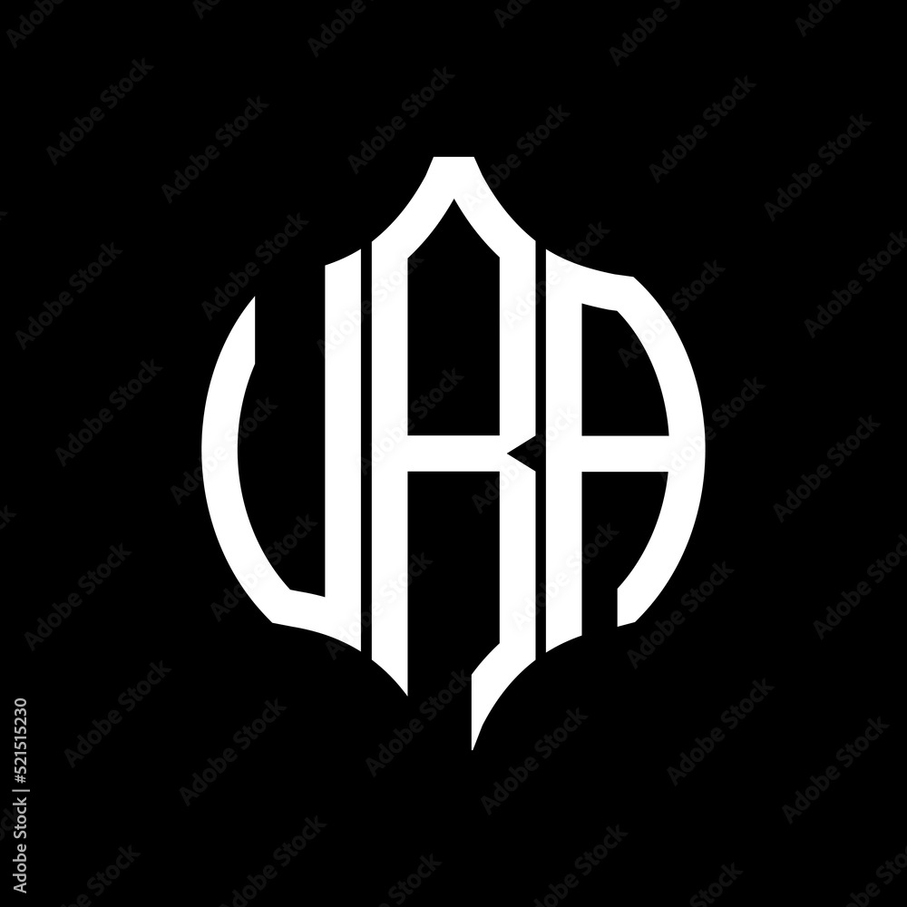 VRA letter logo. VRA best black background vector image. VRA Monogram logo design for