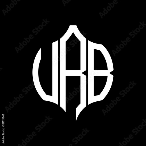 VRB letter logo. VRB best black background vector image. VRB Monogram logo design for entrepreneur and business.
 photo