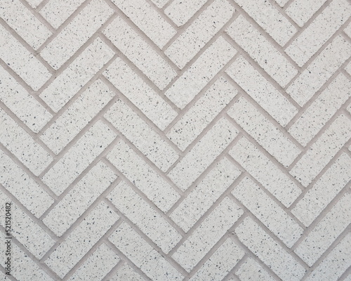 White Zig Zagged Pattern Bricks as Background