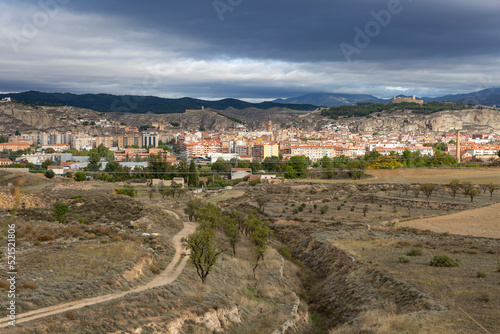 panoramic view of Calatayud city, province of Zaragoza, Aragon, Spain
