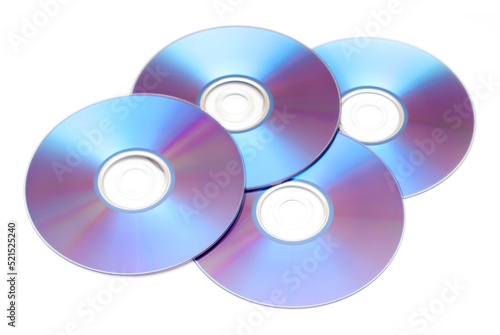 cd dvd isolated on white