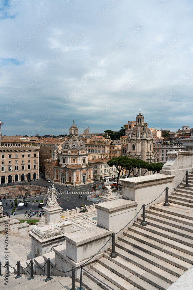 Piazza Venezia. Rome. View from Altare della Patria