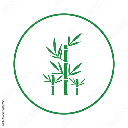 Nature jungle bamboo tree icon | Circle version icon |